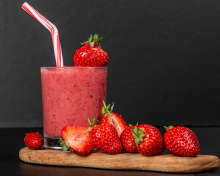 Das Strawberry smoothie Wallpaper 220x176
