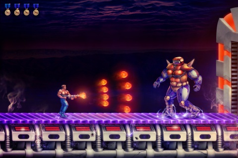 Сontra Battle with Boss screenshot #1 480x320