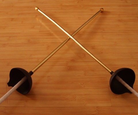 Обои Toy Fencing Swords 480x400