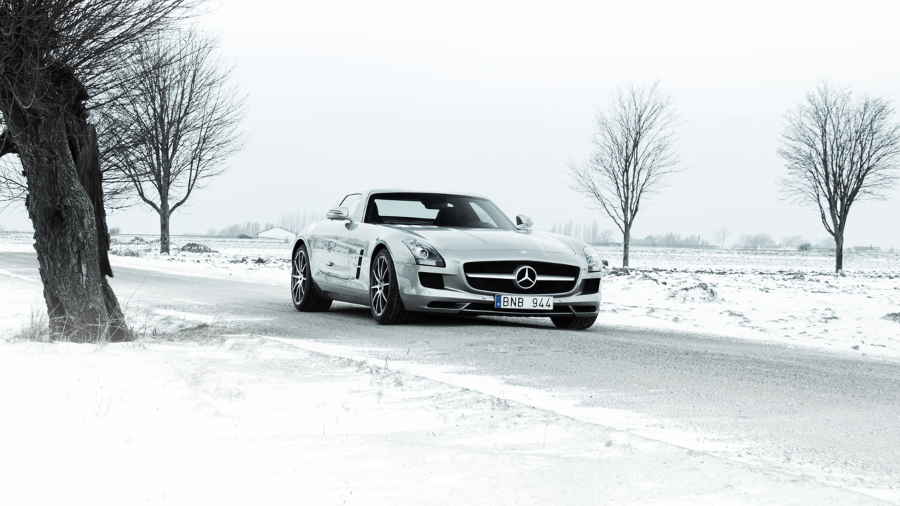 Fondo de pantalla Mercedes SLS 1280x720