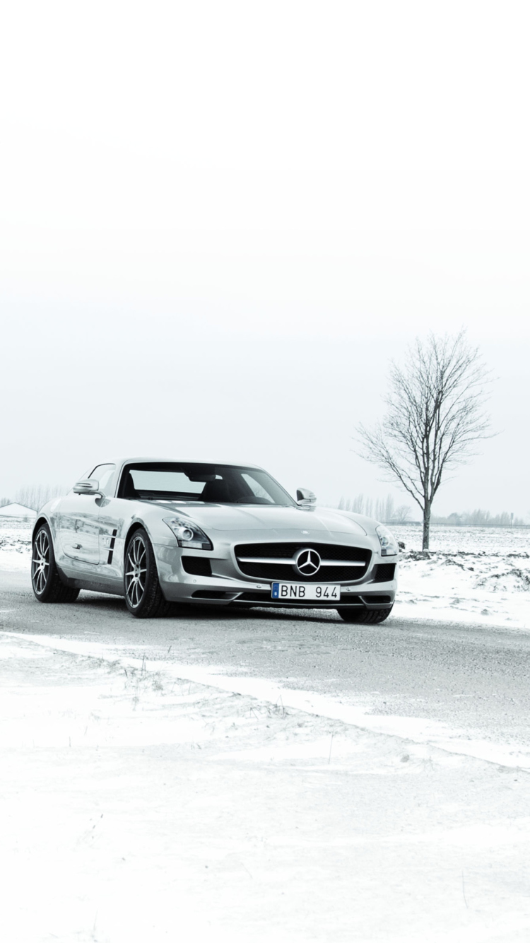 Das Mercedes SLS Wallpaper 750x1334