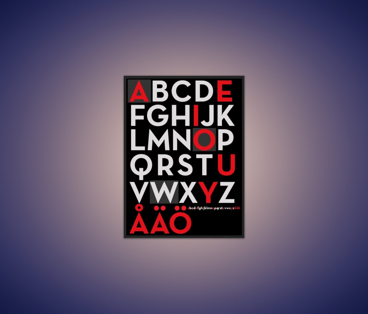 Alphabet wallpaper 1200x1024