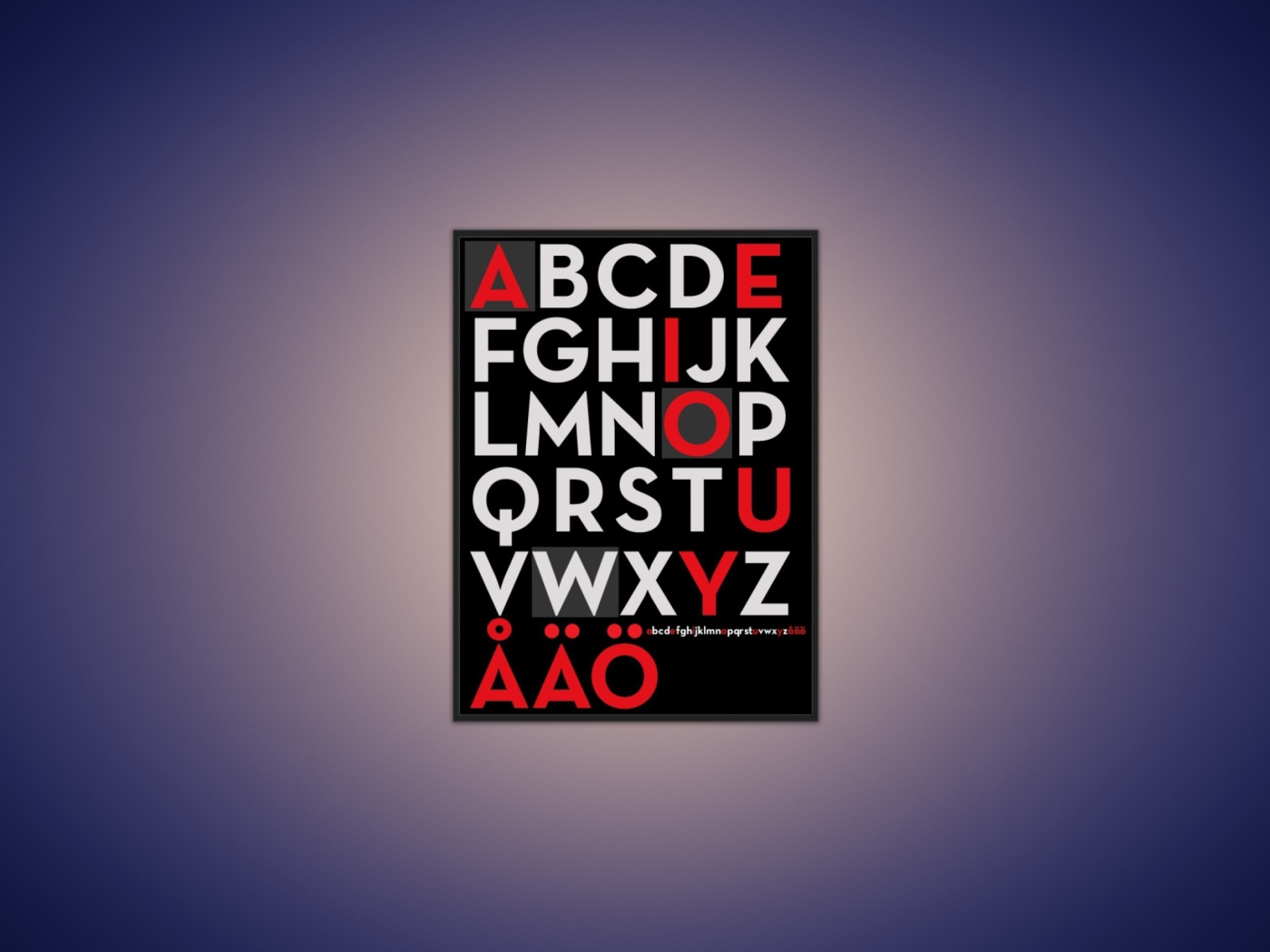 Alphabet wallpaper 1400x1050