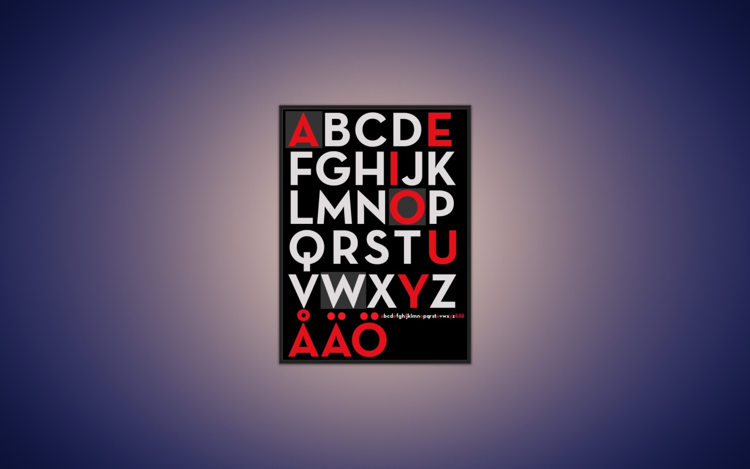 Das Alphabet Wallpaper 2560x1600