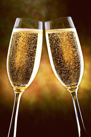 Champagne Toast wallpaper 320x480