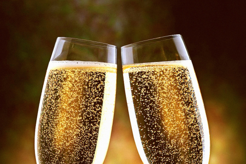 Champagne Toast wallpaper 480x320
