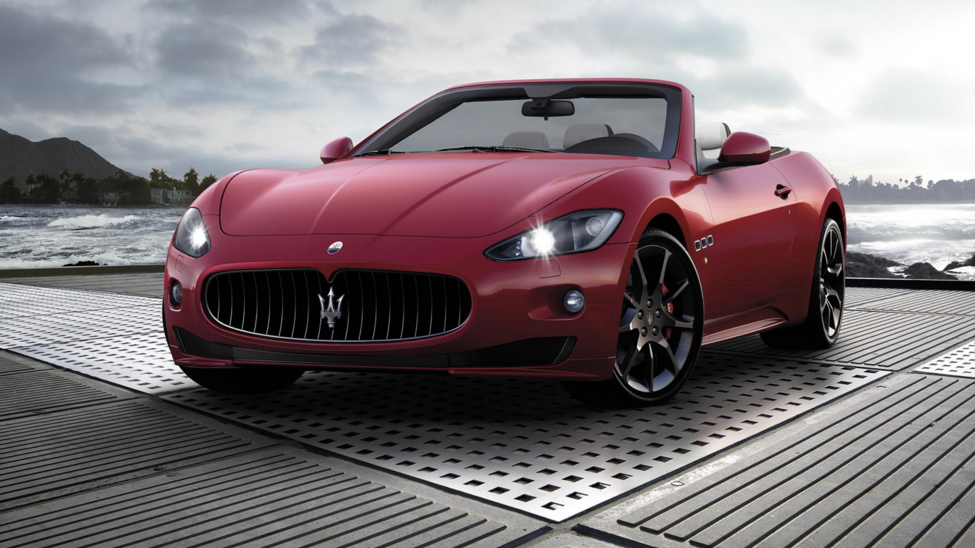 Fondo de pantalla Maserati 1366x768