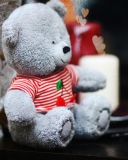Sfondi Lovely Grey Teddy Bear 128x160