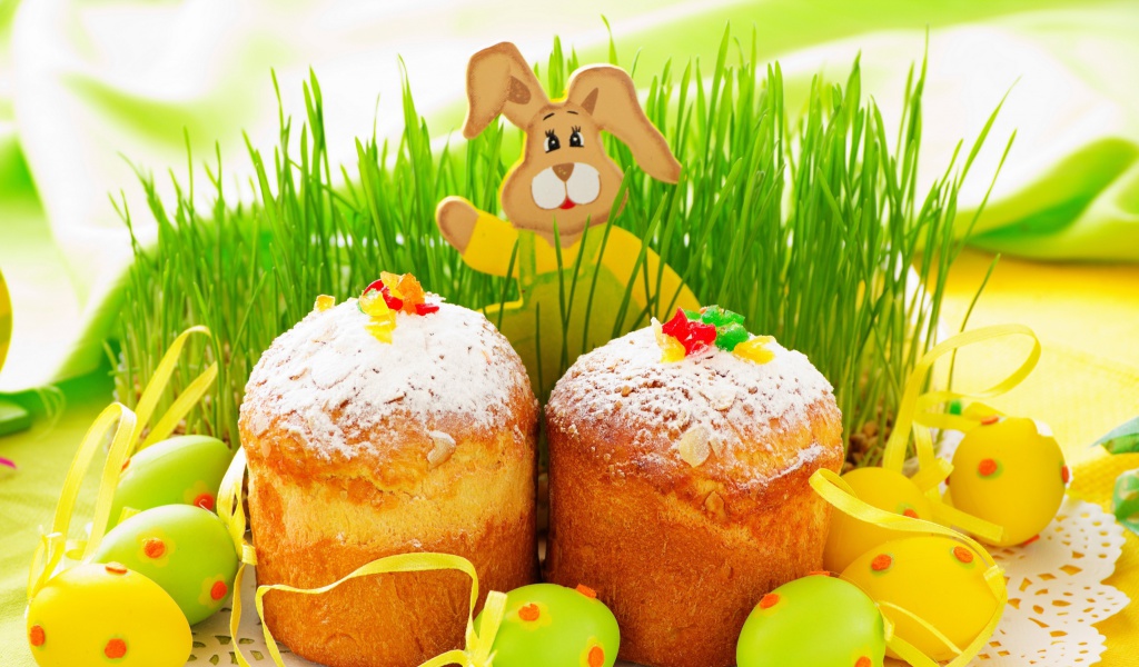 Screenshot №1 pro téma Easter Wish and Eggs 1024x600