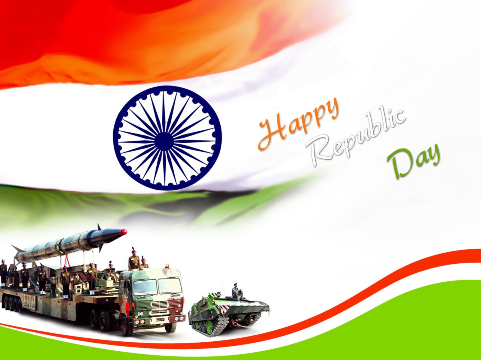 Das Happy Republic Day Wallpaper 1600x1200