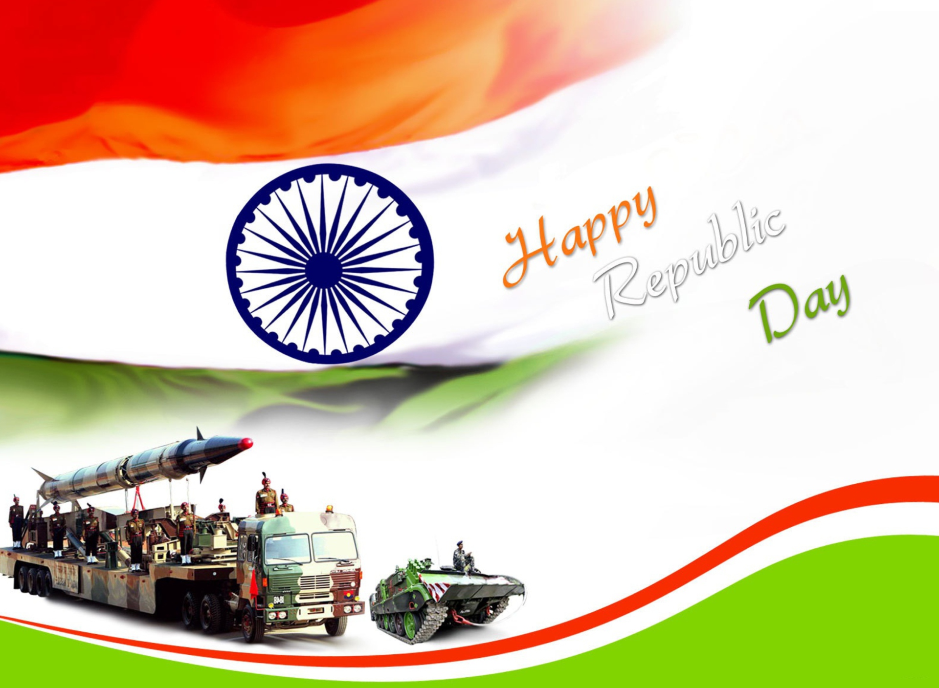 Das Happy Republic Day Wallpaper 1920x1408