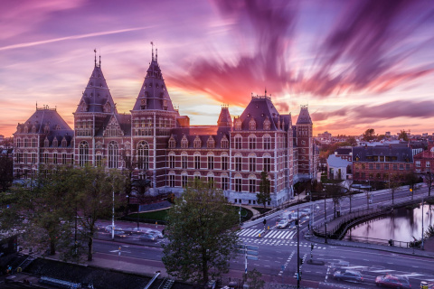 Fondo de pantalla Amsterdam Central Station, Centraal Station 480x320