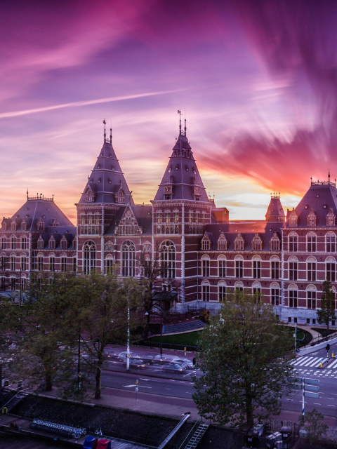 Fondo de pantalla Amsterdam Central Station, Centraal Station 480x640