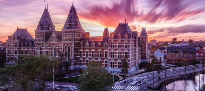 Amsterdam Central Station, Centraal Station wallpaper 720x320
