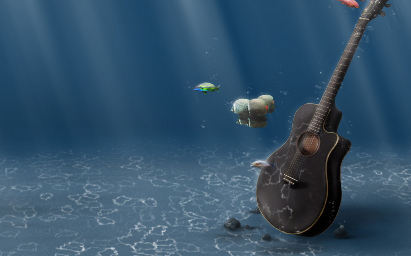 Screenshot №1 pro téma Underwater Guitar 1440x900