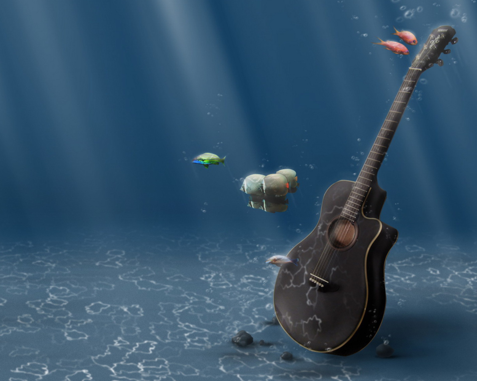 Обои Underwater Guitar 1600x1280