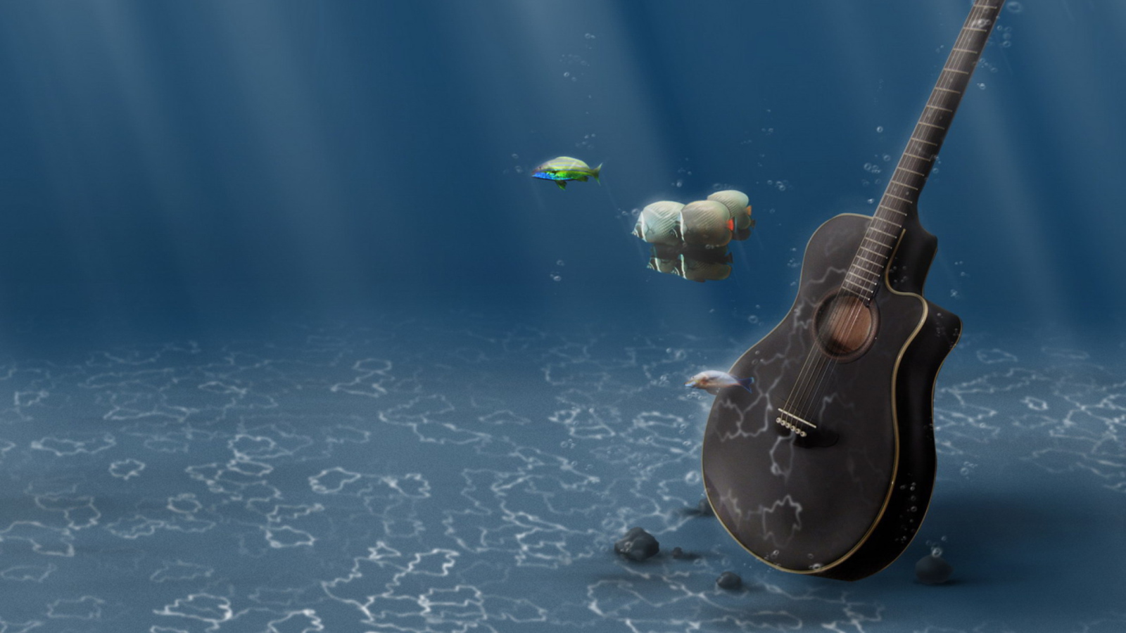 Screenshot №1 pro téma Underwater Guitar 1600x900