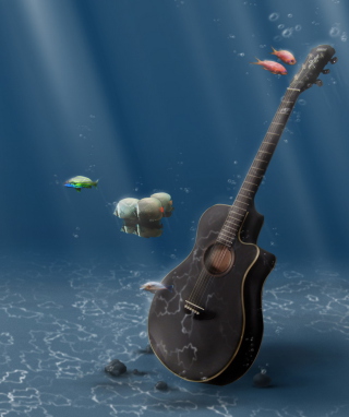 Underwater Guitar - Obrázkek zdarma pro 240x400