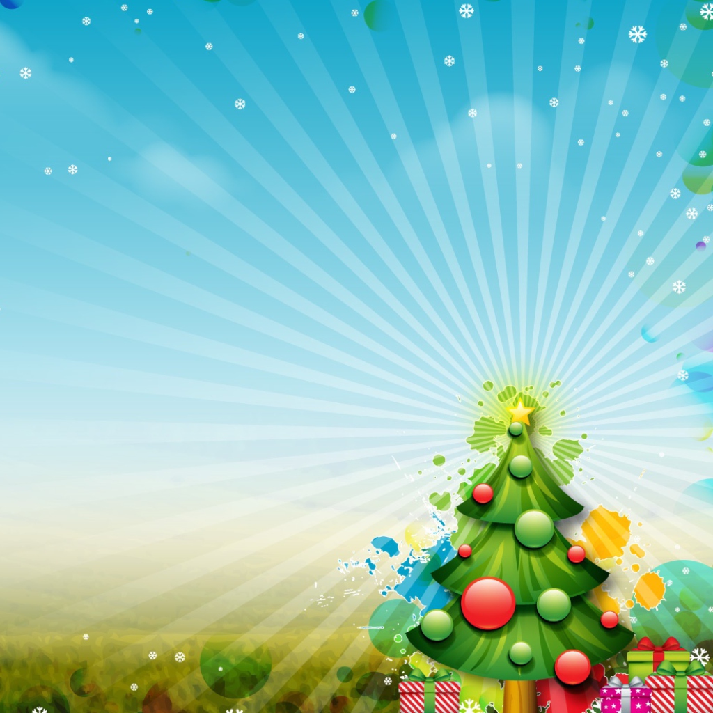 Fondo de pantalla Beautiful Xmas Tree 1024x1024