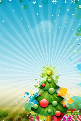 Sfondi Beautiful Xmas Tree 320x480