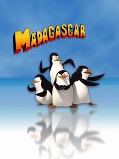 Обои Penguins of Madagascar 240x320