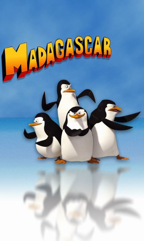 Das Penguins of Madagascar Wallpaper 480x800