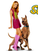 Обои Sarah Michelle Gellar with Dog 132x176
