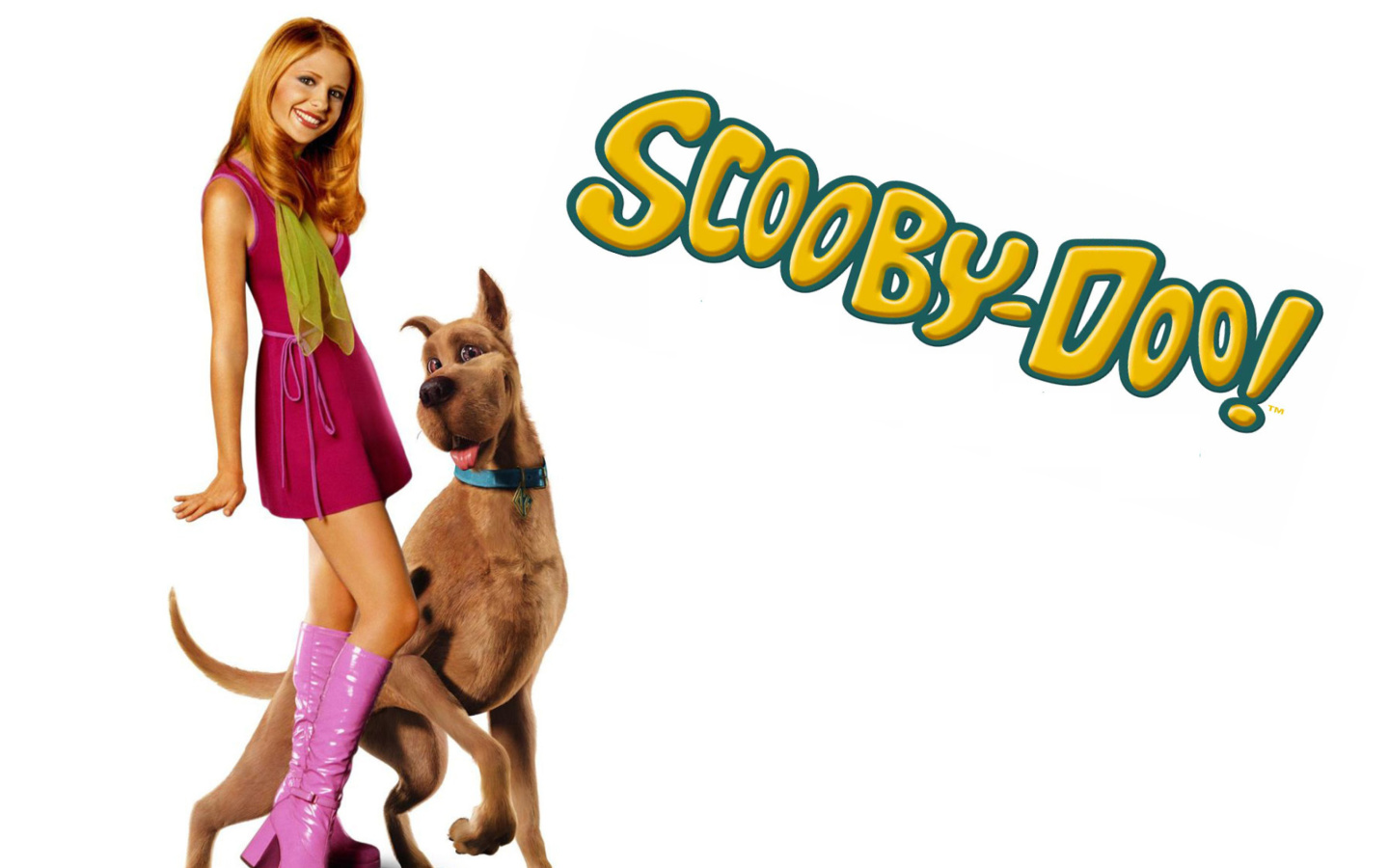 Screenshot №1 pro téma Sarah Michelle Gellar with Dog 1440x900