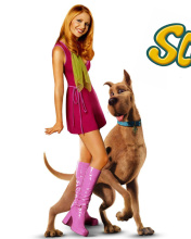 Das Sarah Michelle Gellar with Dog Wallpaper 176x220