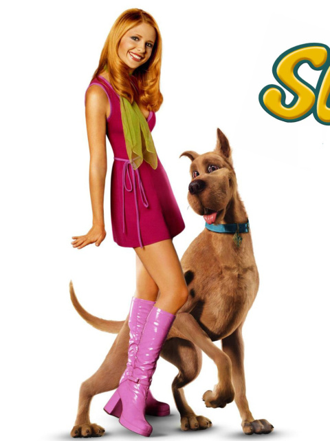 Sarah Michelle Gellar with Dog screenshot #1 480x640