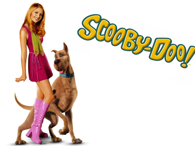 Fondo de pantalla Sarah Michelle Gellar with Dog 640x480