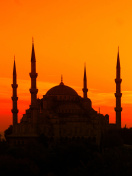 Sunset in Istanbul wallpaper 132x176