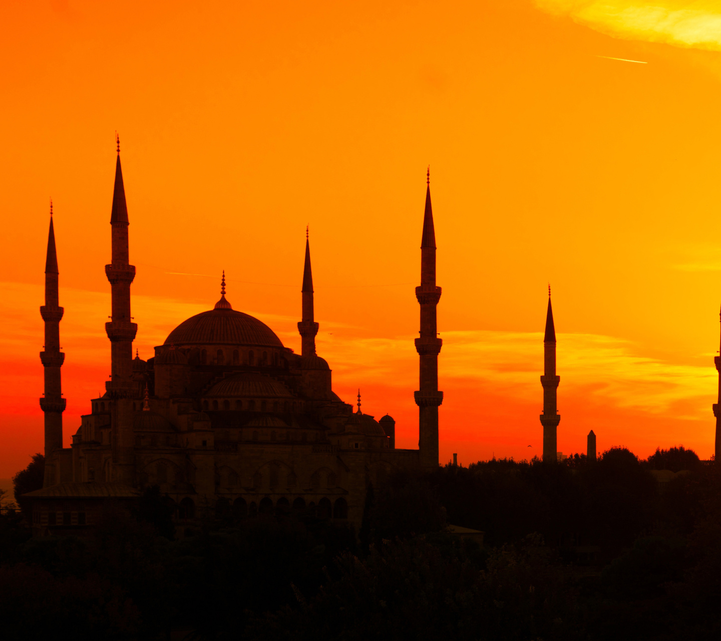 Sunset in Istanbul wallpaper 1440x1280