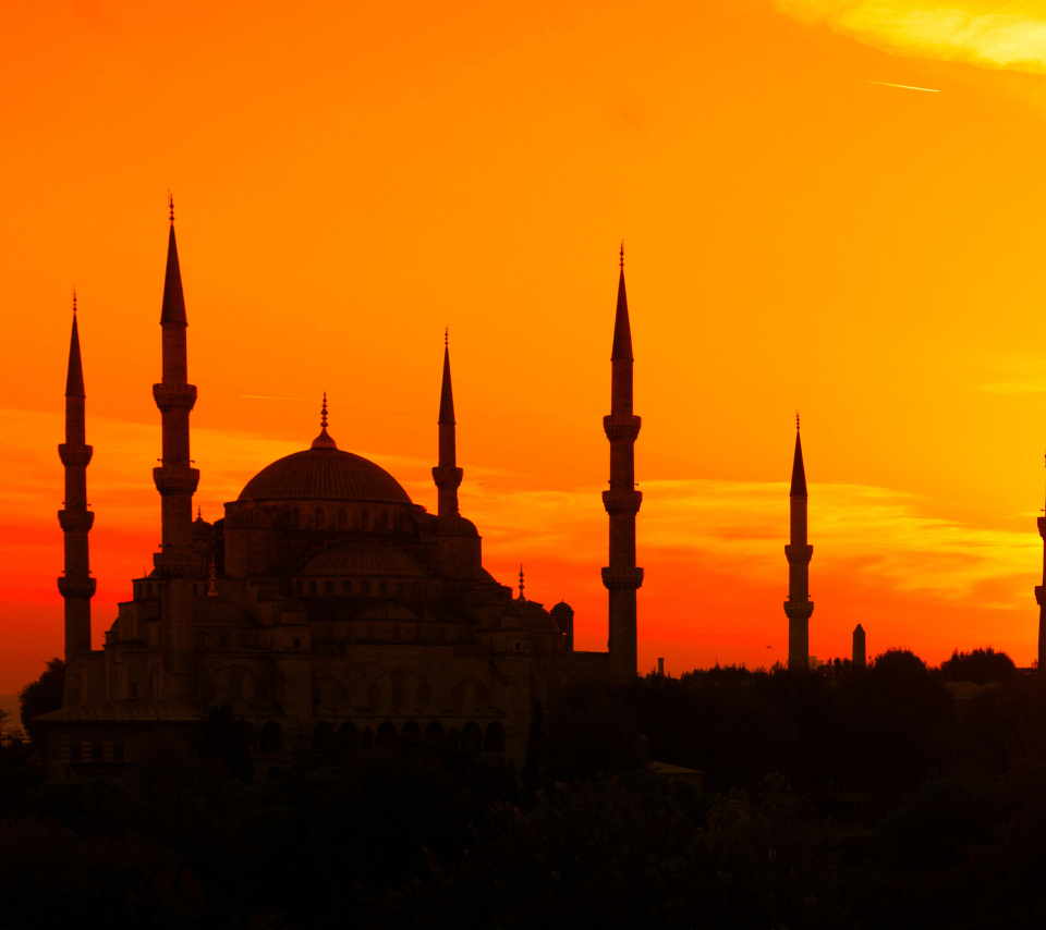 Sunset in Istanbul wallpaper 960x854