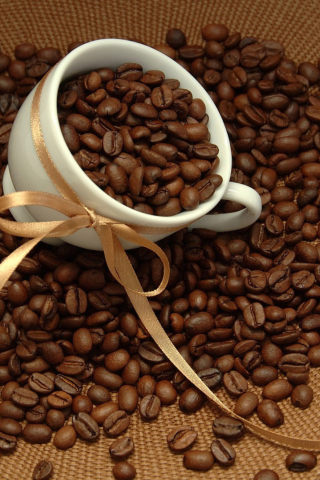 Das Coffee Beans Wallpaper 320x480