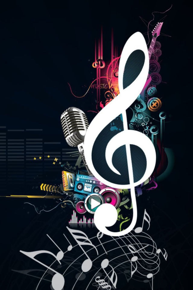 Fondo de pantalla Just Music 640x960