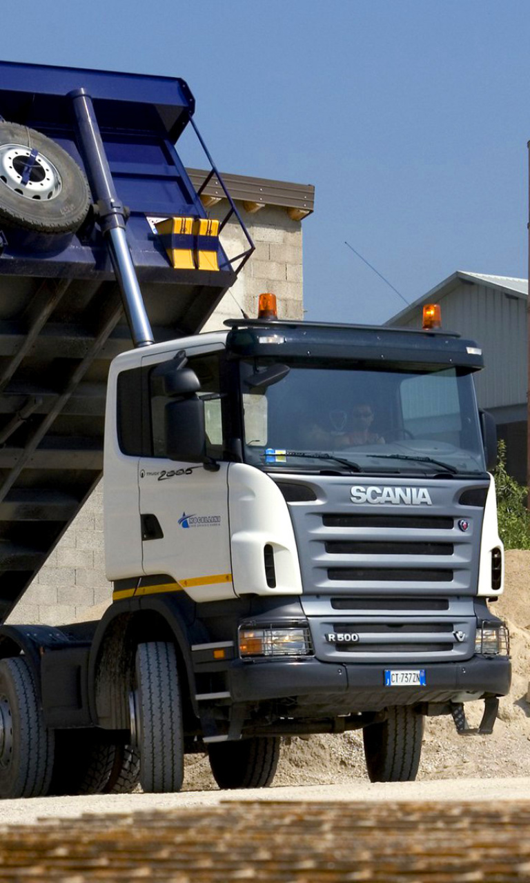 Das Scania Truck Wallpaper 768x1280