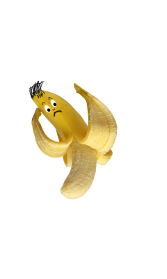 Das Funny Banana Wallpaper 240x400