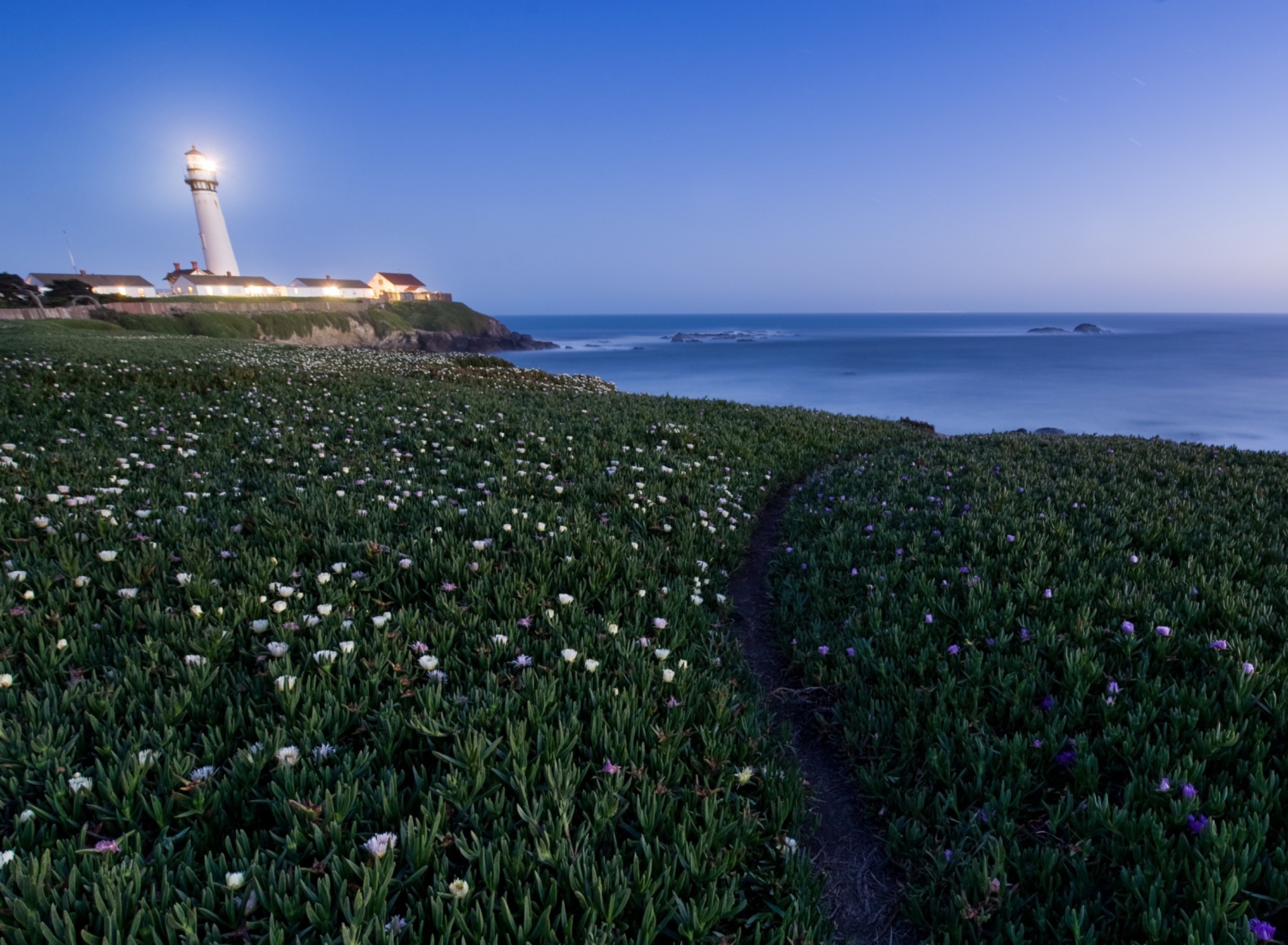 Обои Pigeon Point Lighthouse 1920x1408