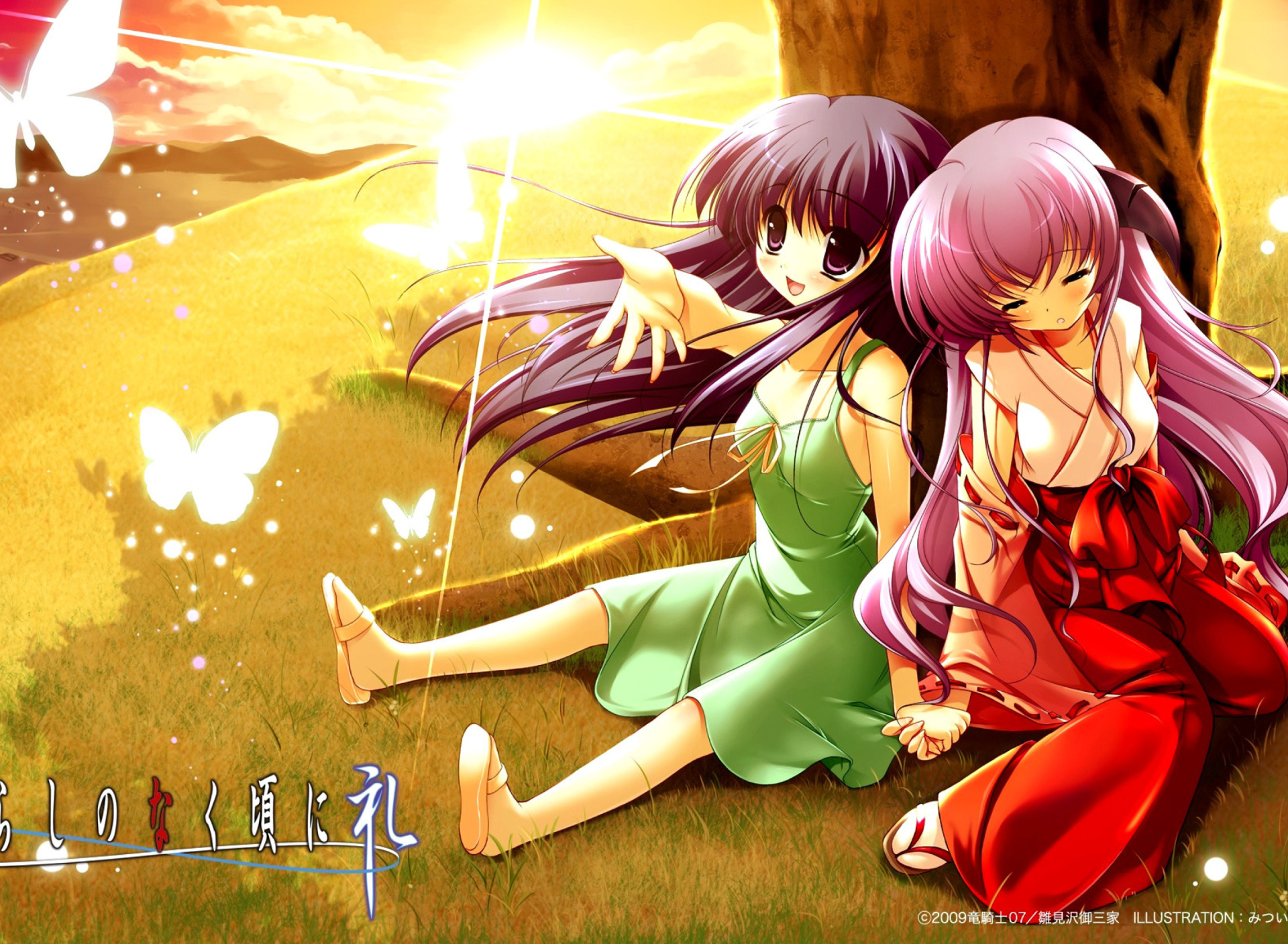 Hanyu and Rika in Higurashi screenshot #1 1920x1408