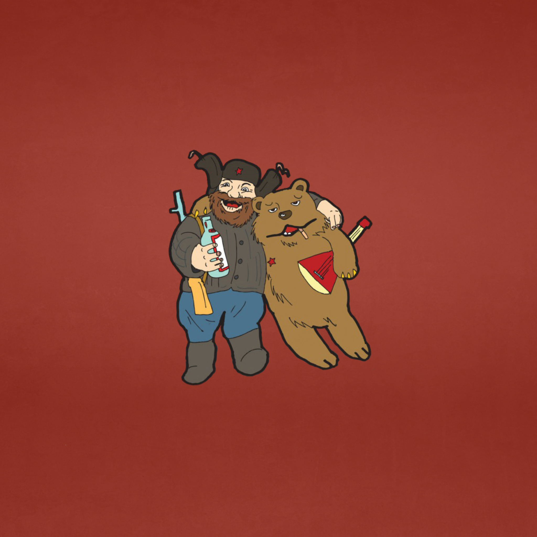 Russian Bear With Balalaika screenshot #1 2048x2048