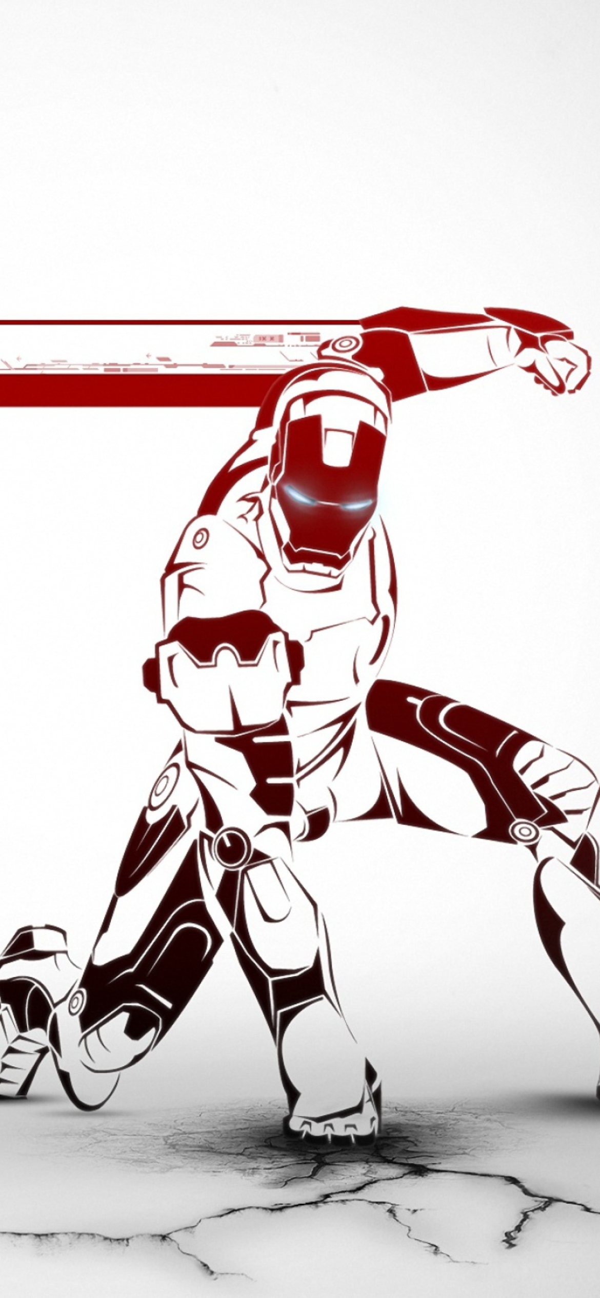 Iron Man Comic Art wallpaper 1170x2532