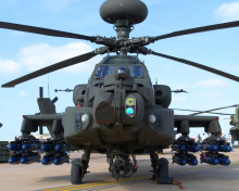 Mi 28 Military Helicopter wallpaper 220x176