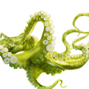 Das Green Octopus Wallpaper 128x128
