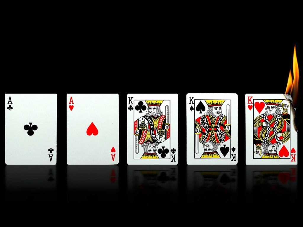 Das Poker Playing Cards Wallpaper 1024x768