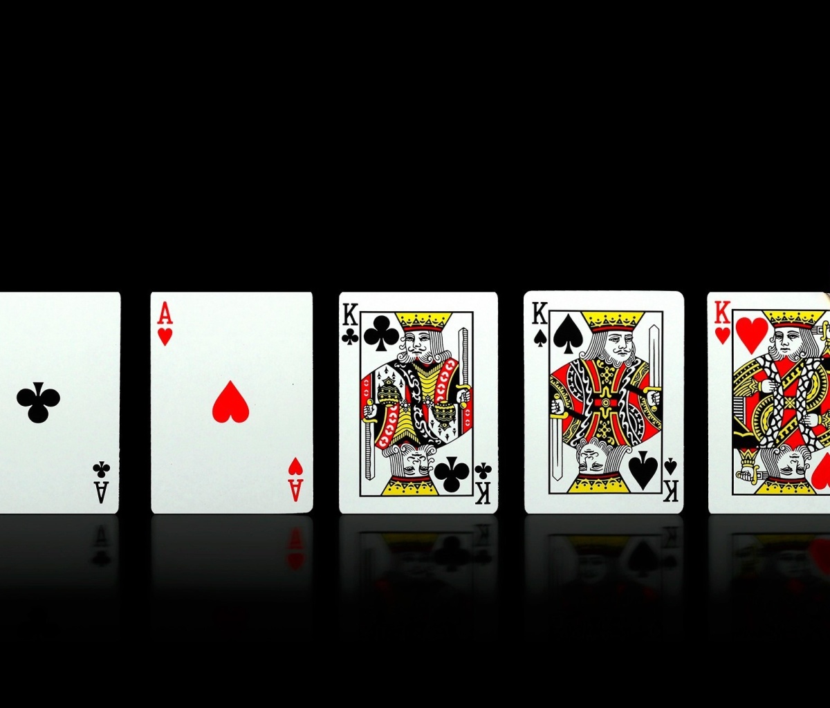 Das Poker Playing Cards Wallpaper 1200x1024