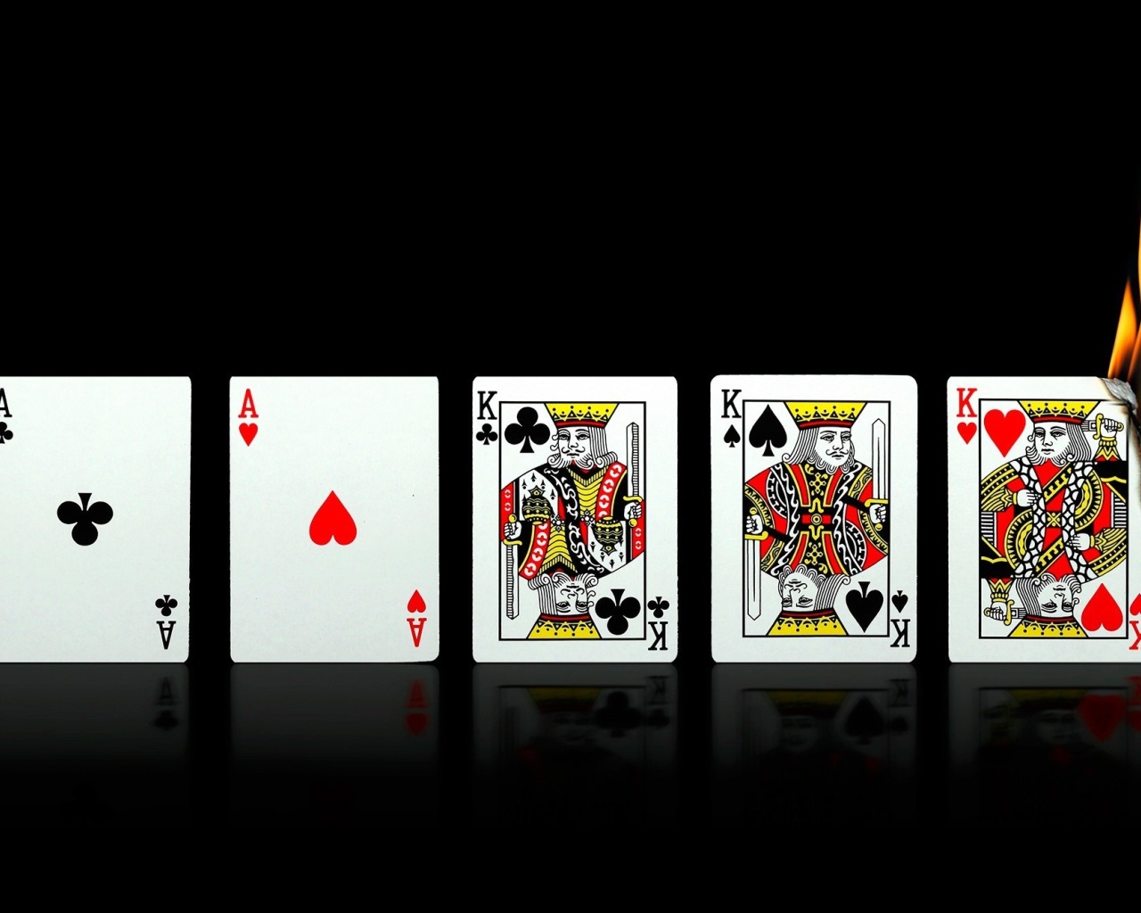 Das Poker Playing Cards Wallpaper 1280x1024