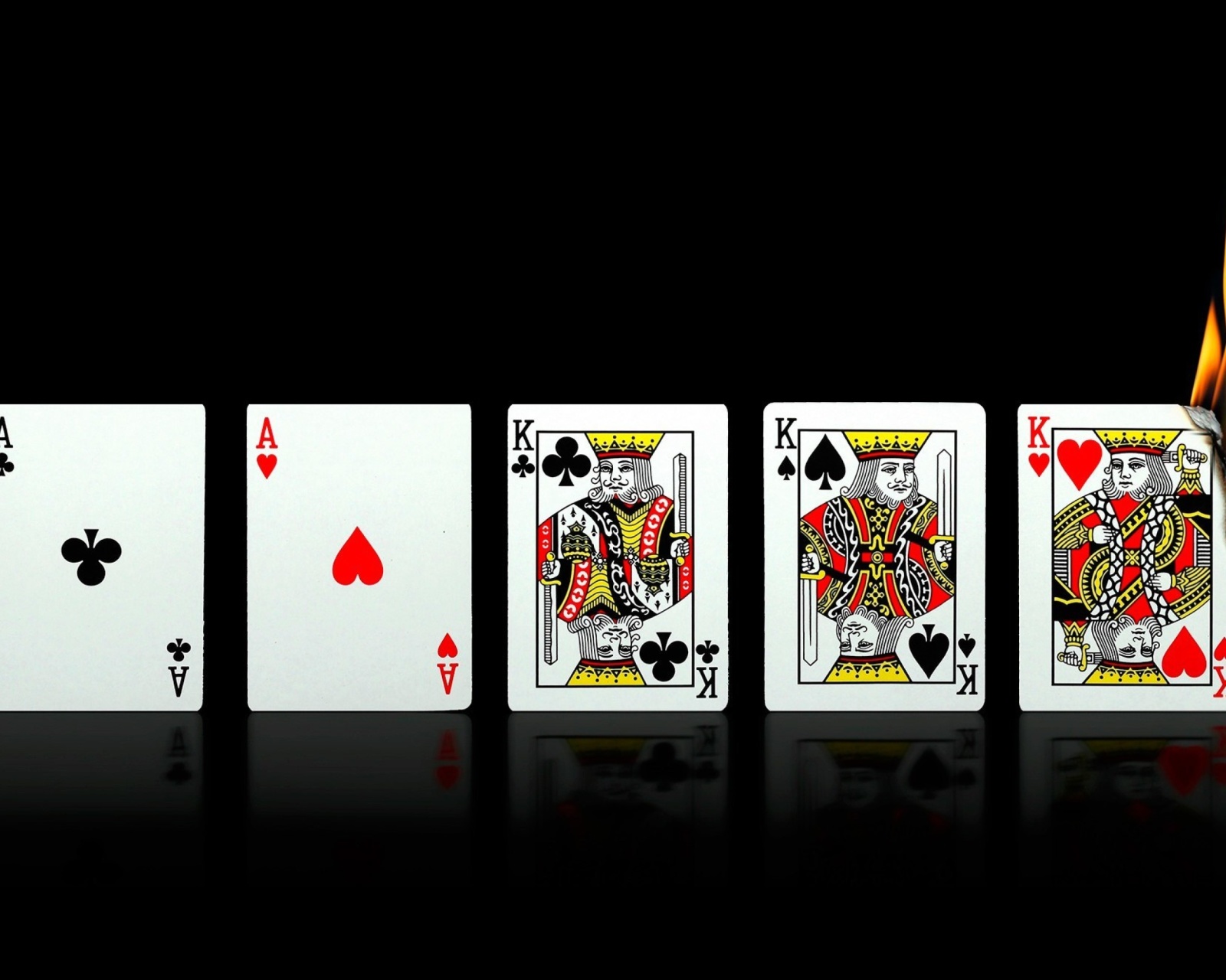 Das Poker Playing Cards Wallpaper 1600x1280