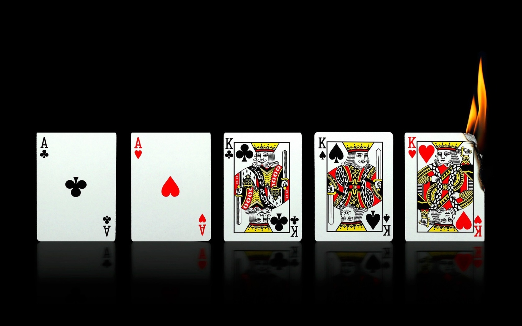 Das Poker Playing Cards Wallpaper 1680x1050