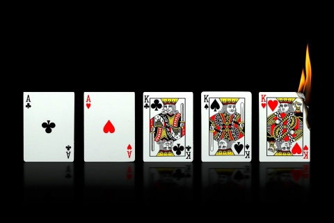 Poker Playing Cards wallpaper 480x320